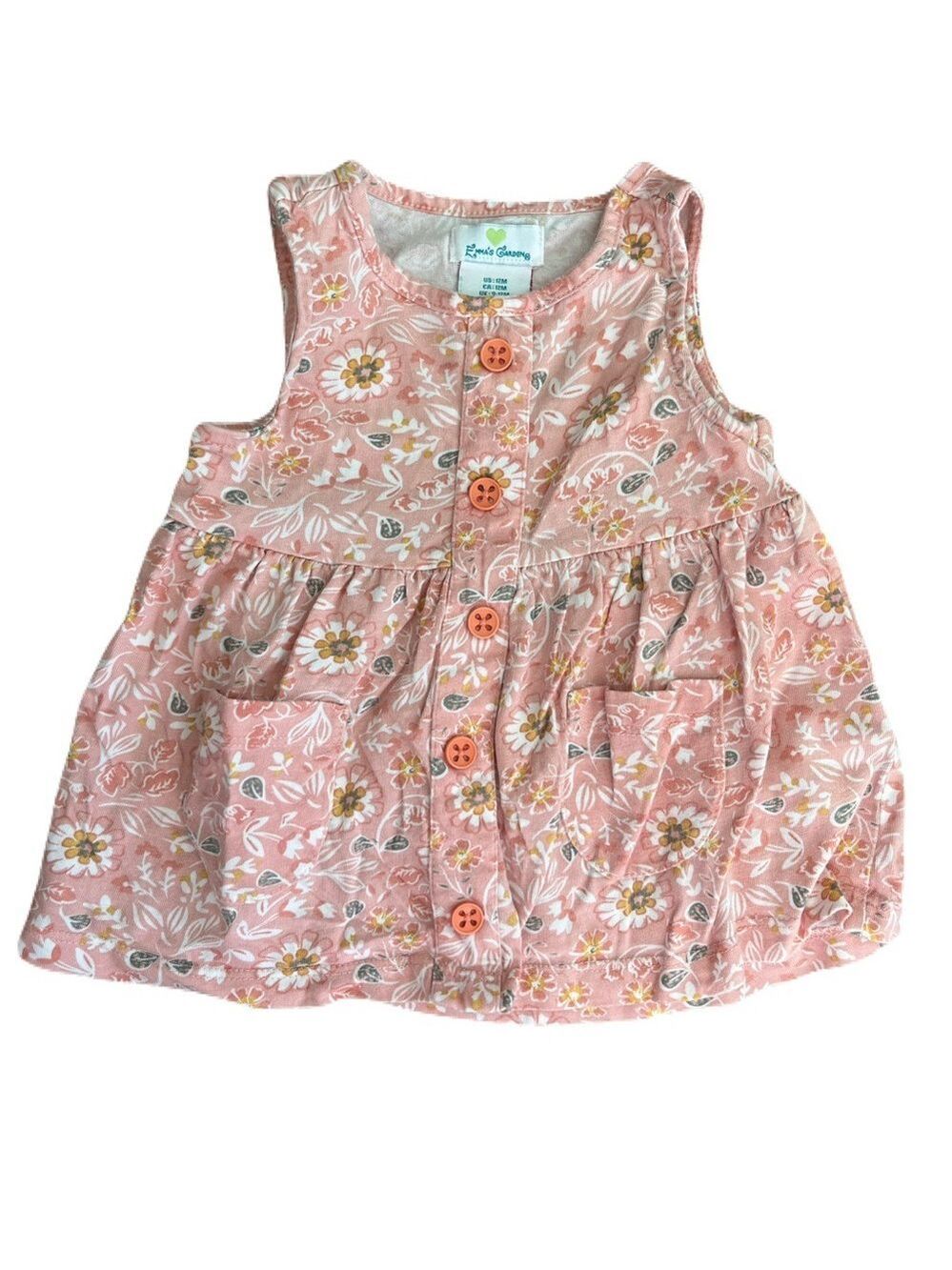 Emma’s Closet Floral‎ Button-Up Baby Dress